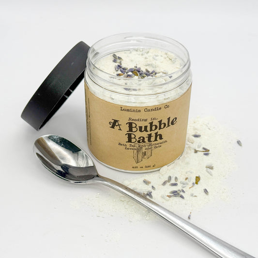Reading Nooks: A Bubble Bath -- Buttermilk, Lavender, and Oat Bath Tea