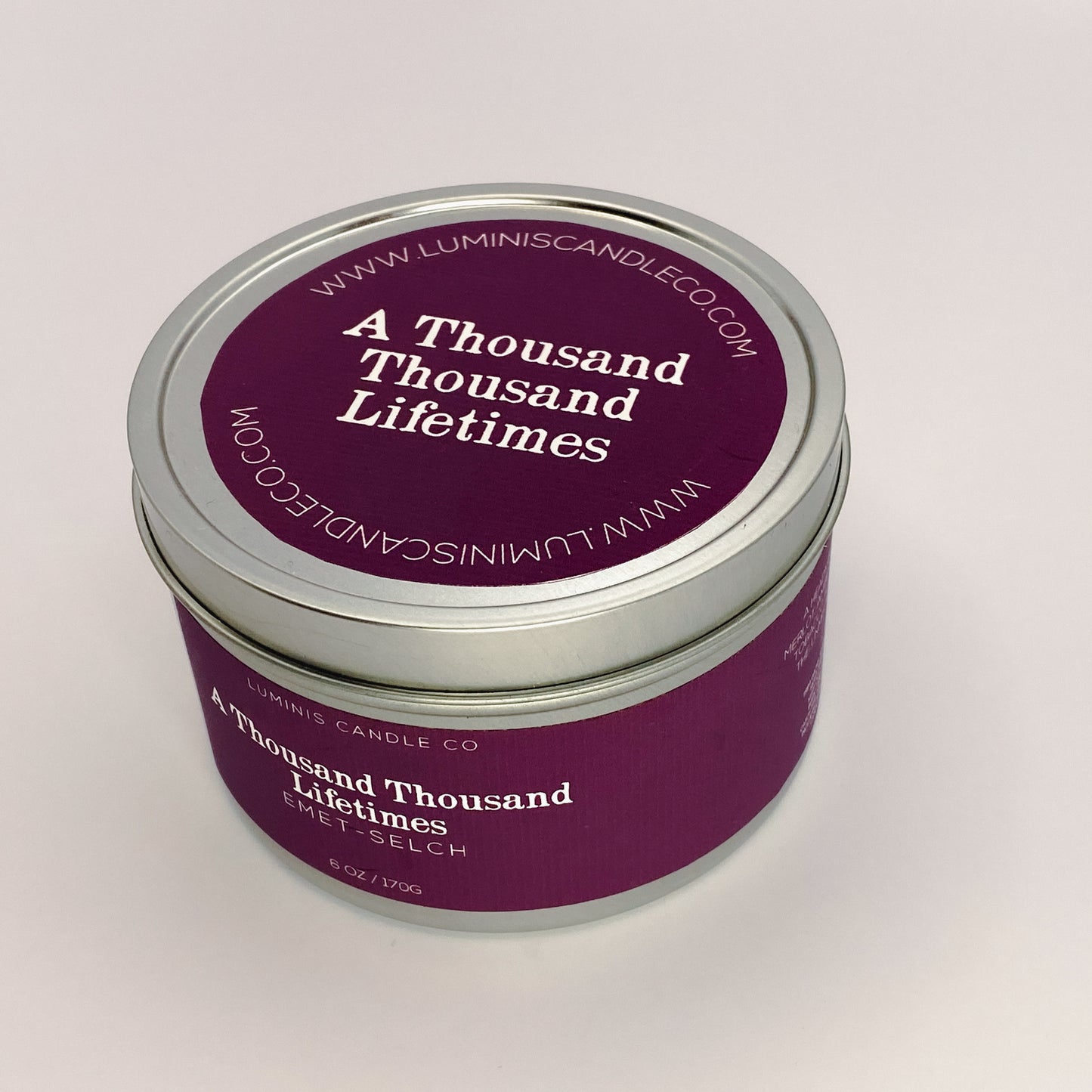 A Thousand Thousand Lifetimes: Emet-Selch - 6oz Final Fantasy XIV Inspired Candle