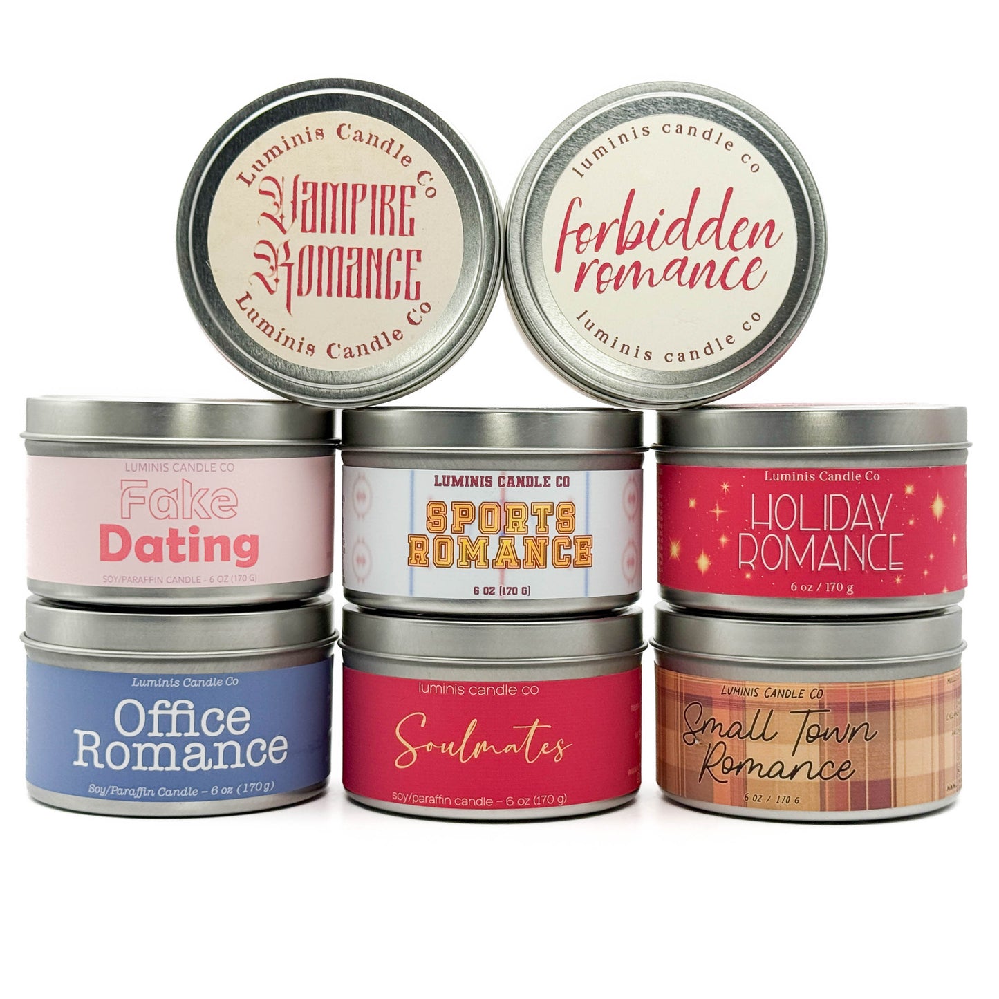 A Love Most Ideal: Romance Novel Trope Candles