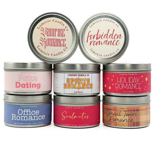 A Love Most Ideal: Romance Novel Trope Candles